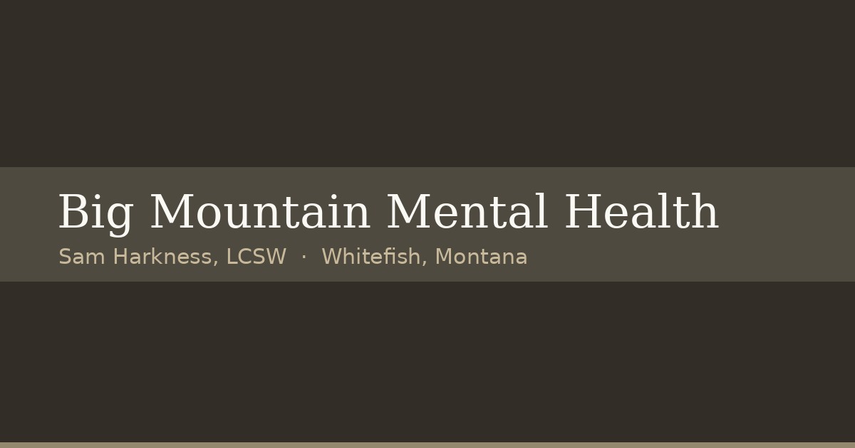 Big Mountain Mental Health, PLLC - TMS Clinic in Whitefish, MT